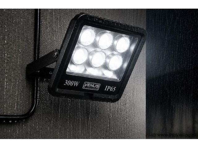2 x led schijnwerper 300w – 6500k koud wit – ip65 – eyes-300 - afbeelding 1 van  5