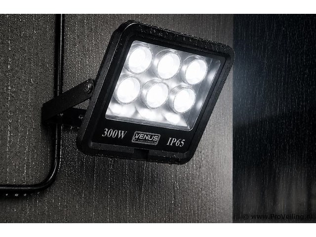 2 x led schijnwerper 300w – 6500k koud wit – ip65 – eyes-300 - afbeelding 1 van  5