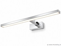 2 x led spiegel / schilderijlamp 12w – 4200k neutraal wit - chroom – ip45 – leylek-12 - afbeelding 2 van  5