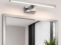 2 x led spiegel / schilderijlamp 12w – 4200k neutraal wit - chroom – ip45 – leylek-12 - afbeelding 3 van  5