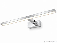 2 x led spiegel / schilderijlamp 12w – 4200k neutraal wit - chroom – ip45 – leylek-12 - afbeelding 2 van  5