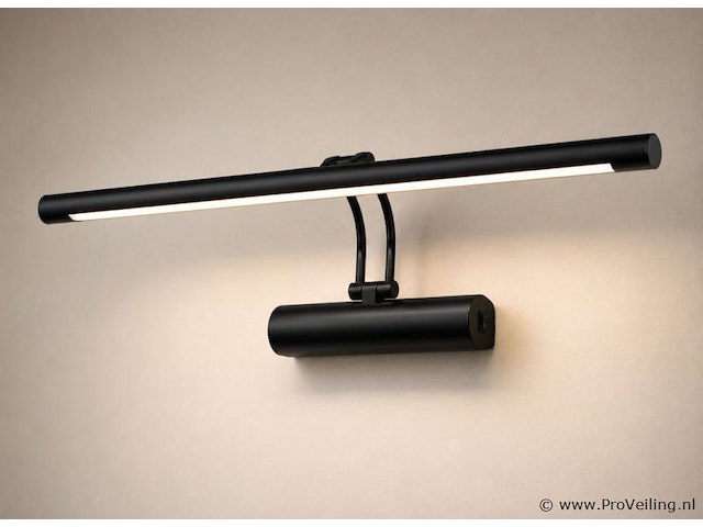 2 x led spiegel / schilderijlamp 12w – 4200k neutraal wit - zwart – ip45 – anka-12 - afbeelding 2 van  5