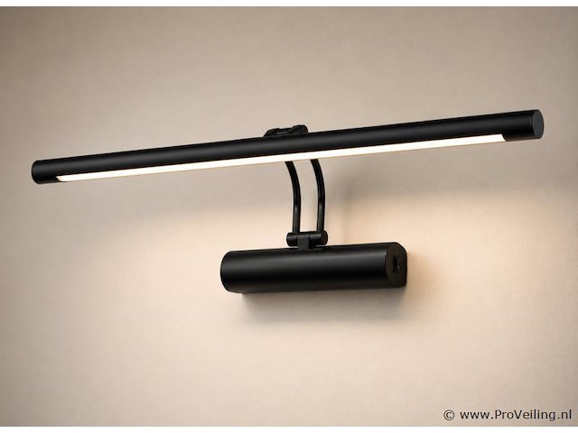 2 x led spiegel / schilderijlamp 12w – 4200k neutraal wit - zwart – ip45 – anka-12 - afbeelding 2 van  5