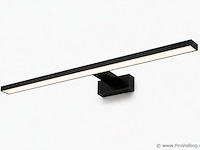 2 x led spiegel / schilderijlamp 12w – 4200k neutraal wit - zwart – ip45 – leylek-12 - afbeelding 2 van  5
