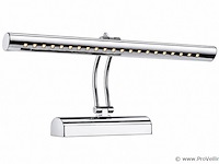 2 x led spiegel / schilderijlamp 4w – 4200k neutraal wit - chroom – ip45 – flamingo-4 - afbeelding 2 van  5