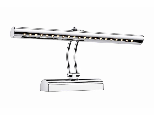 2 x led spiegel / schilderijlamp 4w – 4200k neutraal wit - chroom – ip45 – flamingo-4 - afbeelding 2 van  5