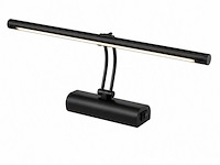 2 x led spiegel / schilderijlamp 8w – 4200k neutraal wit - zwart – ip45 – anka-8 - afbeelding 2 van  5