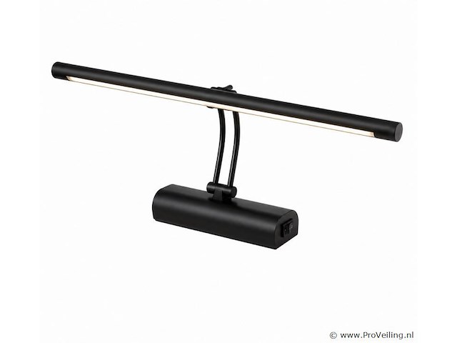 2 x led spiegel / schilderijlamp 8w – 4200k neutraal wit - zwart – ip45 – anka-8 - afbeelding 2 van  5