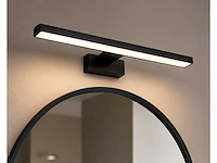 2 x led spiegel / schilderijlamp 8w – 4200k neutraal wit - zwart – ip45 – leylek-8