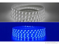 2 x led strip – 25 meter – 10w/m – blauw & koud wit – ip65 waterdicht - afbeelding 1 van  5