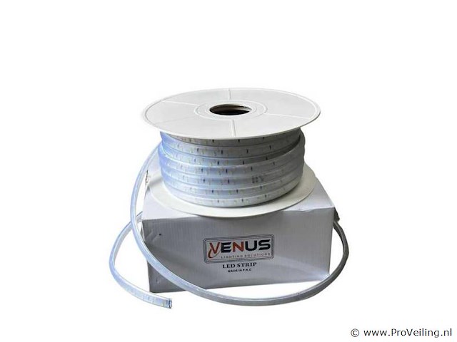 2 x led strip – 25 meter – 10w/m – wit & warm wit – ip65 waterdicht - afbeelding 4 van  5