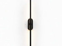 2 x led wandlamp 10w – 4200k neutraal wit - zwart – ip20 – salda-10 - afbeelding 2 van  5