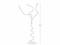2 x luce ambiente lover nero design vloerlamp - afbeelding 5 van  7