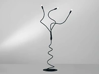 2 x luce ambiente lover nero design vloerlamp