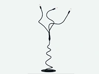 2 x luce ambiente lover nero design vloerlamp - afbeelding 6 van  7