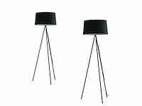 2 x marilyn italiaanse vloerlampen zwart