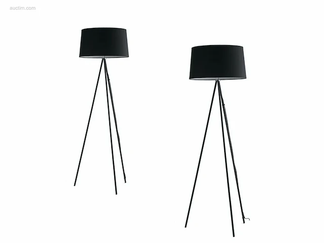 2 x marilyn italiaanse vloerlampen zwart - afbeelding 1 van  4