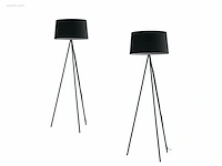 2 x marilyn italiaanse vloerlampen zwart