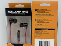 2 x metal earphones
