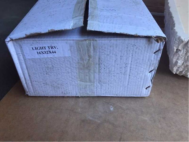 2 x natuursteen travertin beige waskom 44x32x16 cm - afbeelding 4 van  4