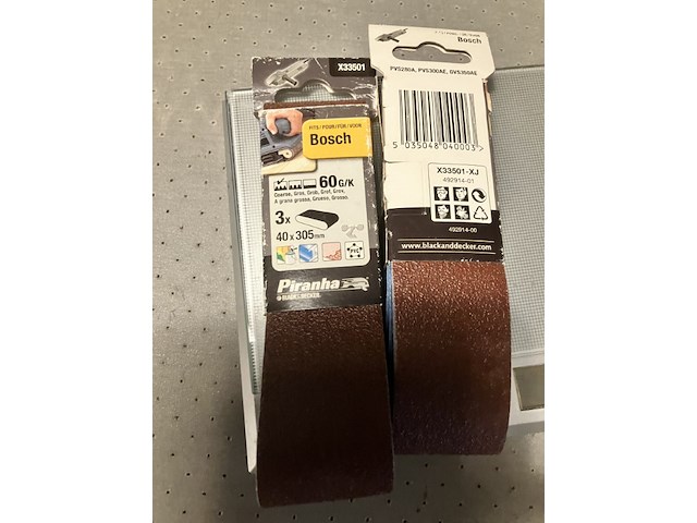 2 x piranha schuurbansetje a3 voor schuurband machine x33501 - afbeelding 1 van  3