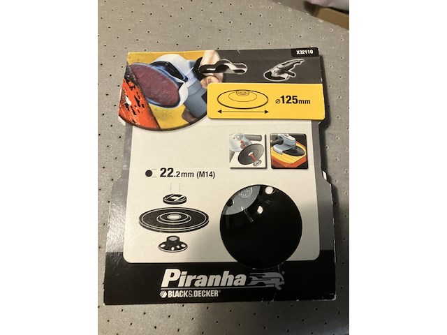 2 x piranha steunschijf nylon x32110 voor haakse slijper - afbeelding 2 van  7