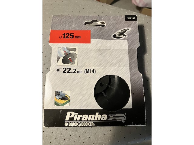 2 x piranha steunschijf nylon x32110 voor haakse slijper - afbeelding 3 van  7