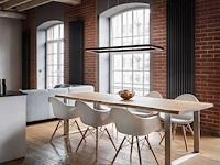 2 x quattro square 40 x 120 cm hang lamp zwart