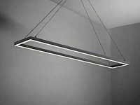 2 x quattro square 40 x 120 cm hang lamp zwart - afbeelding 8 van  10