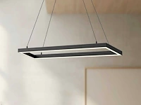 2 x quattro square 40 x 80 cm hang lamp zwart