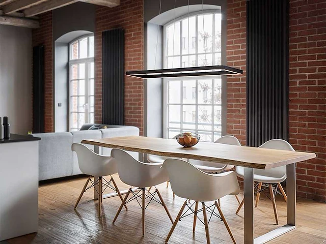 2 x quattro square 40 x 80 cm hang lamp zwart - afbeelding 9 van  9