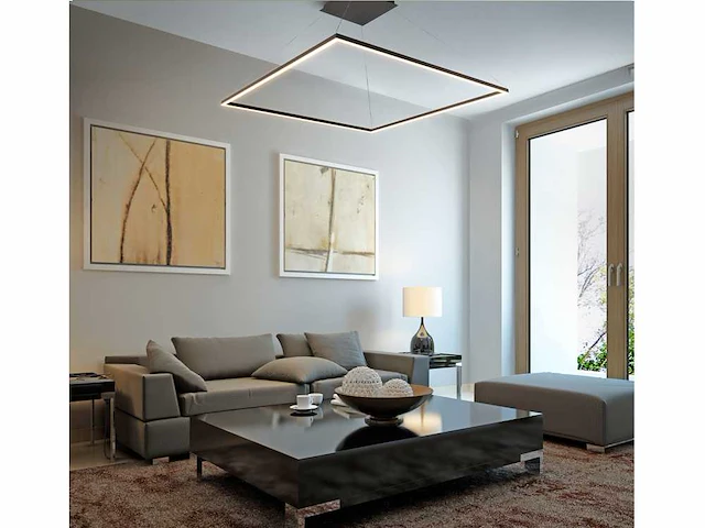 2 x quattro square 80 hang lamp zwart - afbeelding 8 van  11