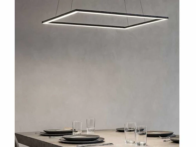 2 x quattro square 80 hang lamp zwart - afbeelding 9 van  11