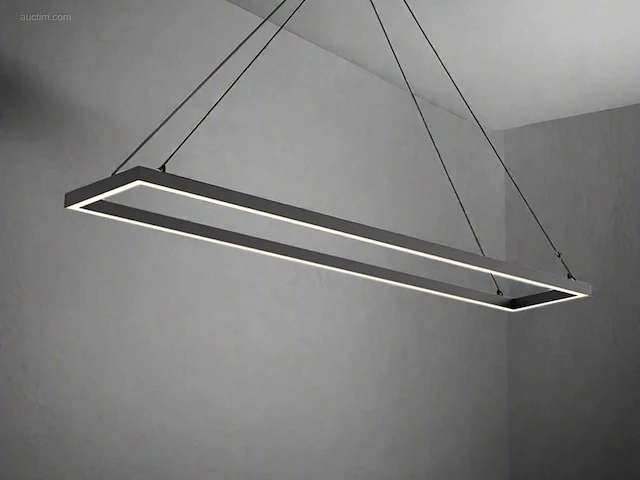2 x quattro square 80x40 cm hang lamp zwart - afbeelding 6 van  6