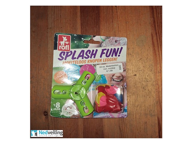 2 x rofi splash fun 20 waterballonnen incl. kraan vulnippel (doos q2) - afbeelding 2 van  3