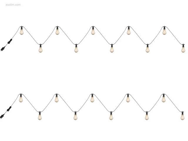 2 x sfeervolle lichtketting 20 meter e27 - afbeelding 6 van  8