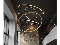 2 x solo aurora 512 design hanglampen goud glans - afbeelding 5 van  13