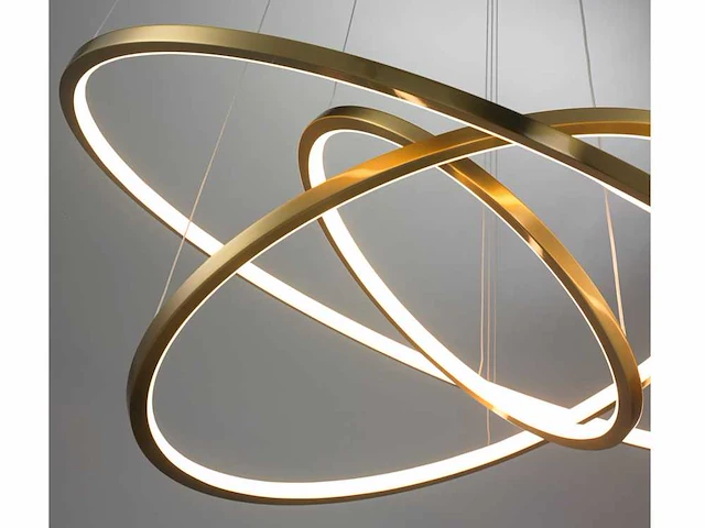 2 x solo aurora 512 design hanglampen goud glans - afbeelding 8 van  13