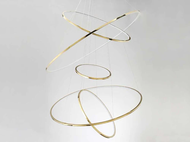 2 x solo aurora 512 design hanglampen goud glans - afbeelding 7 van  13