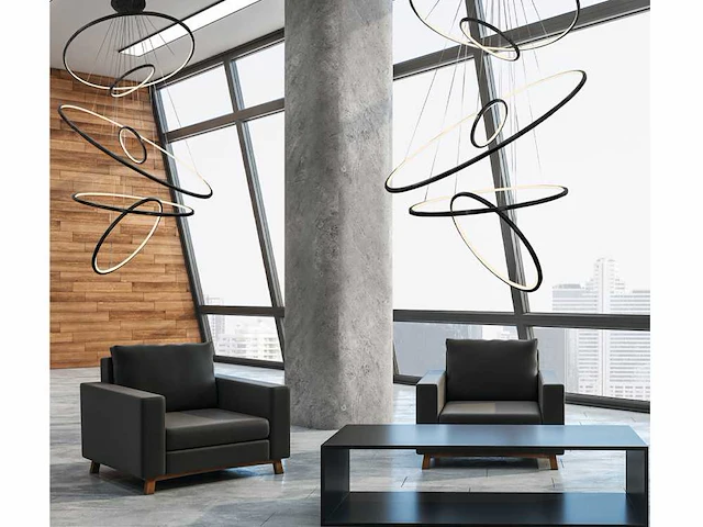 2 x solo aurora 512 design hanglampen zwart - afbeelding 5 van  14