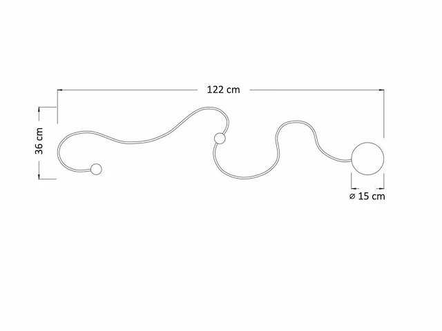 2 x solo wagu 125 wand armatuur zwart - afbeelding 9 van  11