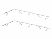 2 x spanningsrail 200 cm inclusief 10 railspots mr4 wit - afbeelding 5 van  10