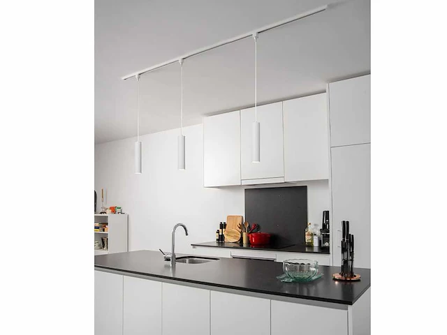 2 x spanningsrail 400 cm inclusief 12 railspots mr4 wit - afbeelding 3 van  11