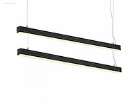 2 x sub 170 led design pendel armatuur zwart