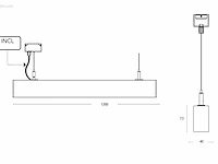 2 x sub 170 led design pendel armatuur zwart - afbeelding 2 van  11