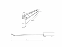 2 x transformator voor magnetische rail – 48v – 100w – zwart - afbeelding 5 van  5