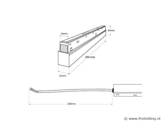 2 x transformator voor magnetische rail – 48v – 200w – zwart - afbeelding 4 van  5