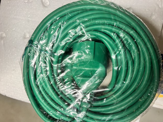 2 x verlengkabel groen 20mtr. - afbeelding 3 van  5