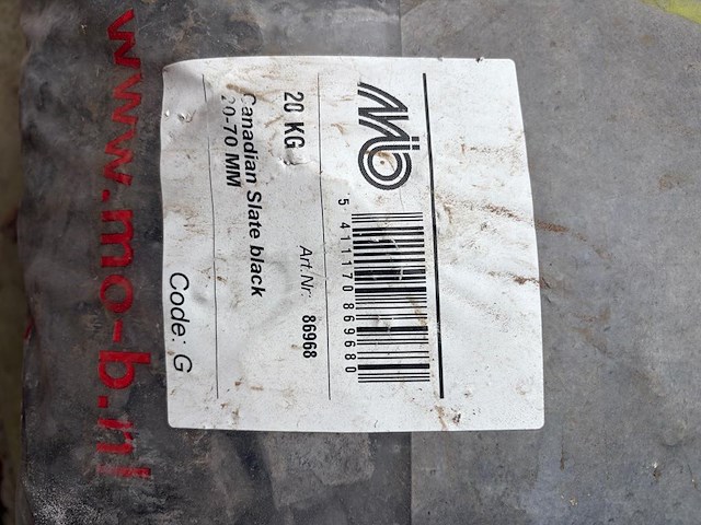 2 zakken canadian slate black, 3 zakken lava 8/16 - afbeelding 2 van  3