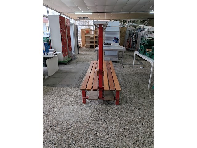 2-zijdige zitbank met kledinghaakjes - afbeelding 2 van  7